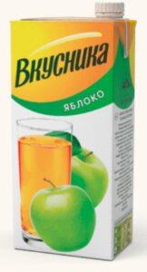 Напиток сокосодержащий «Вкусника» Яблоко 0,95 л Н